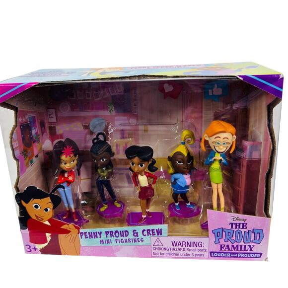 The Proud Family Louder and Prouder Penny Proud & Crew Mini Figurines Pack - Picture 1 of 5